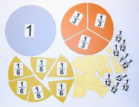 Набор магнитных карточек "Доли и дроби - 3" - fgospostavki.ru - Белово