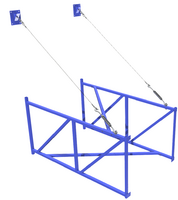 Ферма баскетбольная вынос 2 метра для щита из оргстекла 1,8х.1,05 метра - fgospostavki.ru - Белово