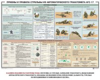 Плакат "Приемы и правила стрельбы из автоматического гранатомета АГС-17" - fgospostavki.ru - Белово