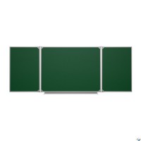 Доска аудиторная трехэлементная магнитная зеленая полимерная (3400*1000) - fgospostavki.ru - Белово