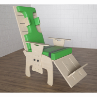 Стул для ребенка с ОВЗ с регулируемой подножкой «Адаптация» №1 - fgospostavki.ru - Белово