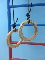 Кольца навесные для детского спортивного комплекса (диаметр 16 сантиметров, фанера) - fgospostavki.ru - Белово