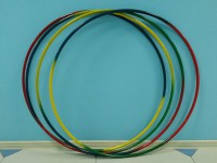 Обруч гимнастический стальной "Радуга" (900 миллиметров, 850 грамм) - fgospostavki.ru - Белово