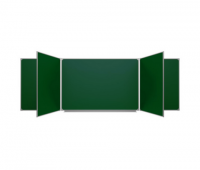 Меловая доска аудиторная пятиэлементная магнитная зеленая полимерная (3000*1000) - fgospostavki.ru - Белово