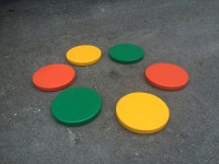 Диски цветные амортизационные деревянные (комплект 6 штук) - fgospostavki.ru - Белово