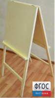 Мольберт двухсторонний деревянный Хлопушка - fgospostavki.ru - Белово