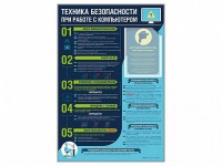 Стенд-уголок "Техника безопасности при работе на компьютере в общеобразовательных учреждениях" - fgospostavki.ru - Белово