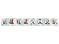 Стенд-лента "Выдающиеся ученые-физики" - fgospostavki.ru - Белово