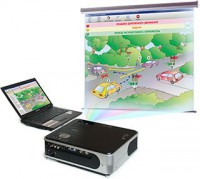 Диск с электронными плакатами, презентациями (электронный учебник) по правилам дорожного движения 66 тем - fgospostavki.ru - Белово