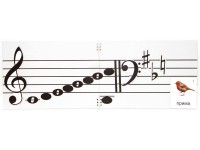 Настольное мягкое магнитно-маркерное поле с нотным станом - fgospostavki.ru - Белово