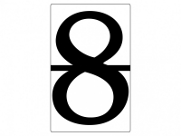 Набор магнитных карточек "Произвольный размер "8" (3 штуки) - fgospostavki.ru - Белово