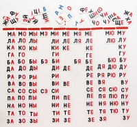 Набор магнитных карточек "Слоговый домик" - fgospostavki.ru - Белово