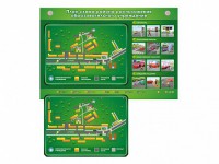 Электрифицированный стенд-тренажер "План-схема района расположения образовательного учреждения" - fgospostavki.ru - Белово