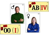 Модель-аппликация "Генетика групп крови" (ламинированная) - fgospostavki.ru - Белово