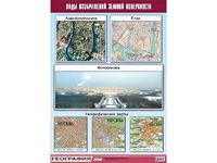 Таблица демонстрационная "Виды изображений земной поверхности" (винил 70*100) - fgospostavki.ru - Белово