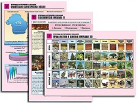 Комплект таблиц по географии "Природа материков и океанов" раздаточные (цветные, ламинированные, А4, 12 штук) - fgospostavki.ru - Белово
