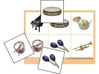 Логопедическое лото "Музыкальные инструменты" (4 планшета, 24 карточки, цветное, ламинированное) - fgospostavki.ru - Белово