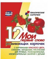 Тематические карточки "Мои первые слова" (красный цвет) - fgospostavki.ru - Белово