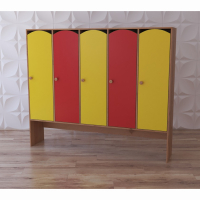 Шкаф 5-секционный с нишей под скамью "Яркое детство" - fgospostavki.ru - Белово