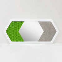 Декоративная тактильная панель 3в1 - «Ворс, Зеркало, Резина» - fgospostavki.ru - Белово