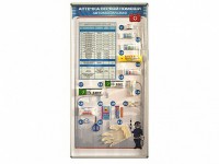 Стенд "Состав автомобильной аптечки" с оригинальными образцами - fgospostavki.ru - Белово