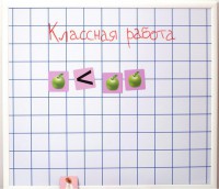 Магнитно-маркерная доска "Клетка" (86 см х 75 см) - fgospostavki.ru - Белово