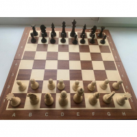 Шахматные фигуры Стаунтон Премиум № 5 со складной турнирной доской - fgospostavki.ru - Белово