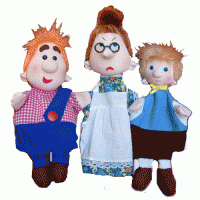Набор перчаточных кукол "Карлсон, который живет на крыше" - fgospostavki.ru - Белово