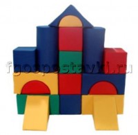 Мягкий модуль-конструктор "Городок" (18 элементов) - fgospostavki.ru - Белово