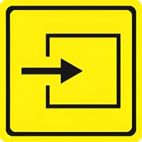 Тактильный знак (вход в помещение) 150х150 - fgospostavki.ru - Белово