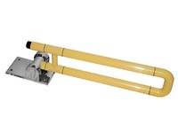 Поручень откидной с антибактериальным покрытием (желтый) - fgospostavki.ru - Белово