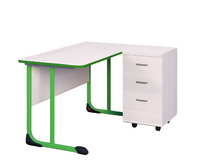 Стол учителя с тумбой с антивандальной кромкой - fgospostavki.ru - Белово