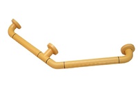 Поручень угловой трехопорный с антибактериальным покрытием (желтый) - fgospostavki.ru - Белово