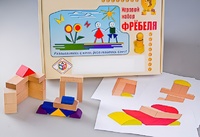 Игровой набор Фребеля "Конструктор деревянный без соединений-2" (Серия "Эксперимент") - fgospostavki.ru - Белово