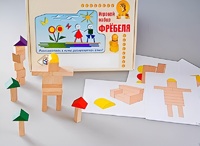 Игровой набор Фребеля "Конструктор деревянный без соединений-3" (Серия "Эксперимент") - fgospostavki.ru - Белово