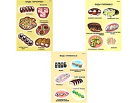 Плакаты ПРОФТЕХ "Виды пирожного" (3 пл, винил, 70х100) - fgospostavki.ru - Белово