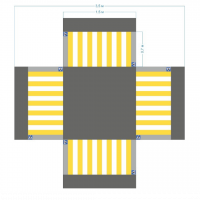 Имитация четырехстороннего перекрестка 5,5*4,5 м - fgospostavki.ru - Белово