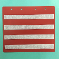 Красный лист-вкладыш в папку ПЕКС БОЛЬШАЯ  для карточек 4*4 см - fgospostavki.ru - Белово