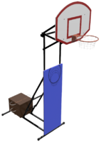 Стойка стритбольная-минибаскетбольная складная, переносная (регулируемая высота от 2,75 метров до 3,05 метра) - fgospostavki.ru - Белово