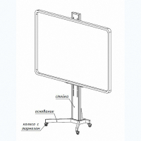 Мобильная стойка SMART-BASE DSM для интерактивных досок - fgospostavki.ru - Белово