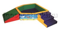 Сухой бассейн "Морская крепость" 1,5х1,2 метра - fgospostavki.ru - Белово