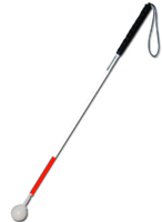 Трость телескопическая композитная с вращающимся шарообразным наконечником длинная на крючке - fgospostavki.ru - Белово