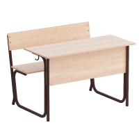 Парта (Место учебное) на круглой трубе - fgospostavki.ru - Белово