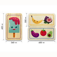 Набор стеновых панелей «Милая еда - Радуга вкуса» - fgospostavki.ru - Белово