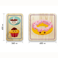 Набор стеновых панелей «Милая еда - Завтрак» - fgospostavki.ru - Белово