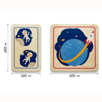 Набор стеновых панелей «Мы в Космосе - Первый полёт» - fgospostavki.ru - Белово