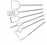 Постановочные зонды на витых ручках (с кочергой), шесть шариков. Комплект из 6 зондов - fgospostavki.ru - Белово