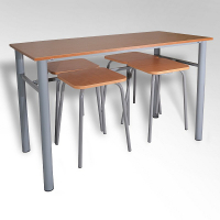 Обеденная группа четырехместная с табуретами - fgospostavki.ru - Белово