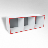 Открытая настенная полка-3-х секционная ТР3 ЛДСП  - fgospostavki.ru - Белово