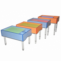 Песочные столы на регулируемых опорах RGB подсветка - fgospostavki.ru - Белово